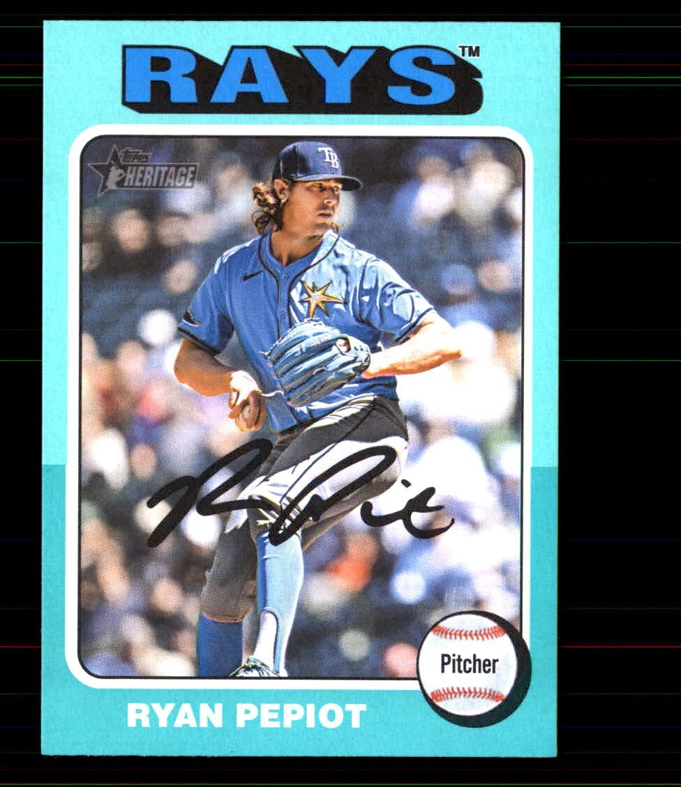 2024 Heritage High Number Aqua Border #668 Ryan Pepiot Rays