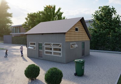 Tiny Home Simple Building Plans - 24' x 22' - 528sqft Main Floor + 302sqft