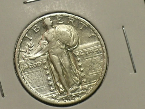 1925 AU Standing Liberty Quarter  -                 AE2