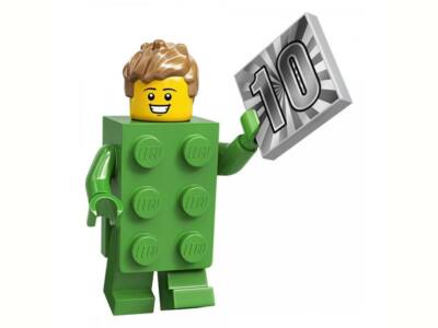 Original LEGO  Minifiguren 71027 Serie 20 - Onkel Mit Ziegelkostüm