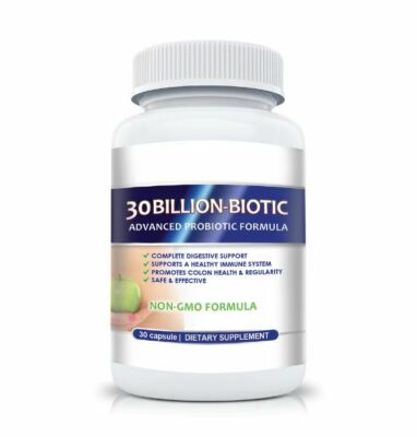 30 Billion Probiotic Immune Support Digestive Health Dietary Supplement 30 Caps
