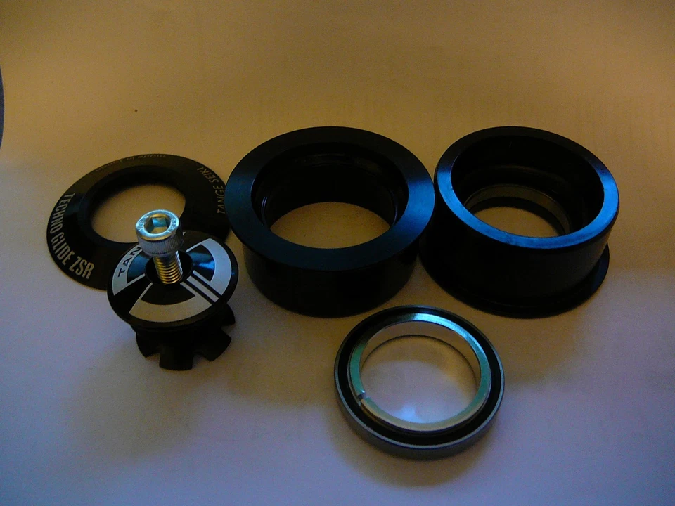 Tange Seiki TG1.5 ZSR без резьбы 1 1/8" впереди гарнитура велосипед цикл шток вилки черный - Изображение 4 из 4