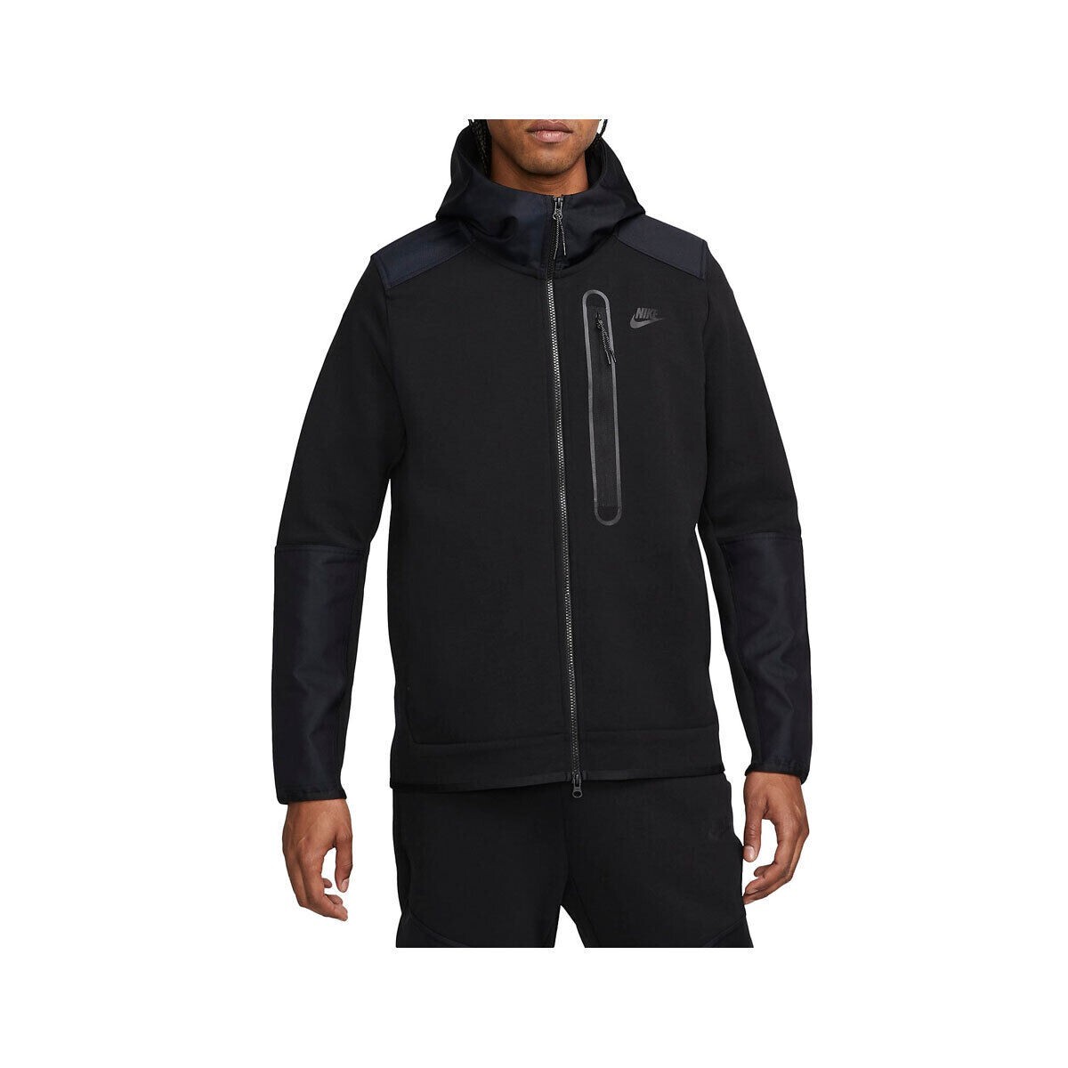 Nike NSW TECH Fleece Full Zip Overlay Hoodie Men's Large Nike NSW TECH Fleece Full Zip Overlay Hoodie Men's Large
