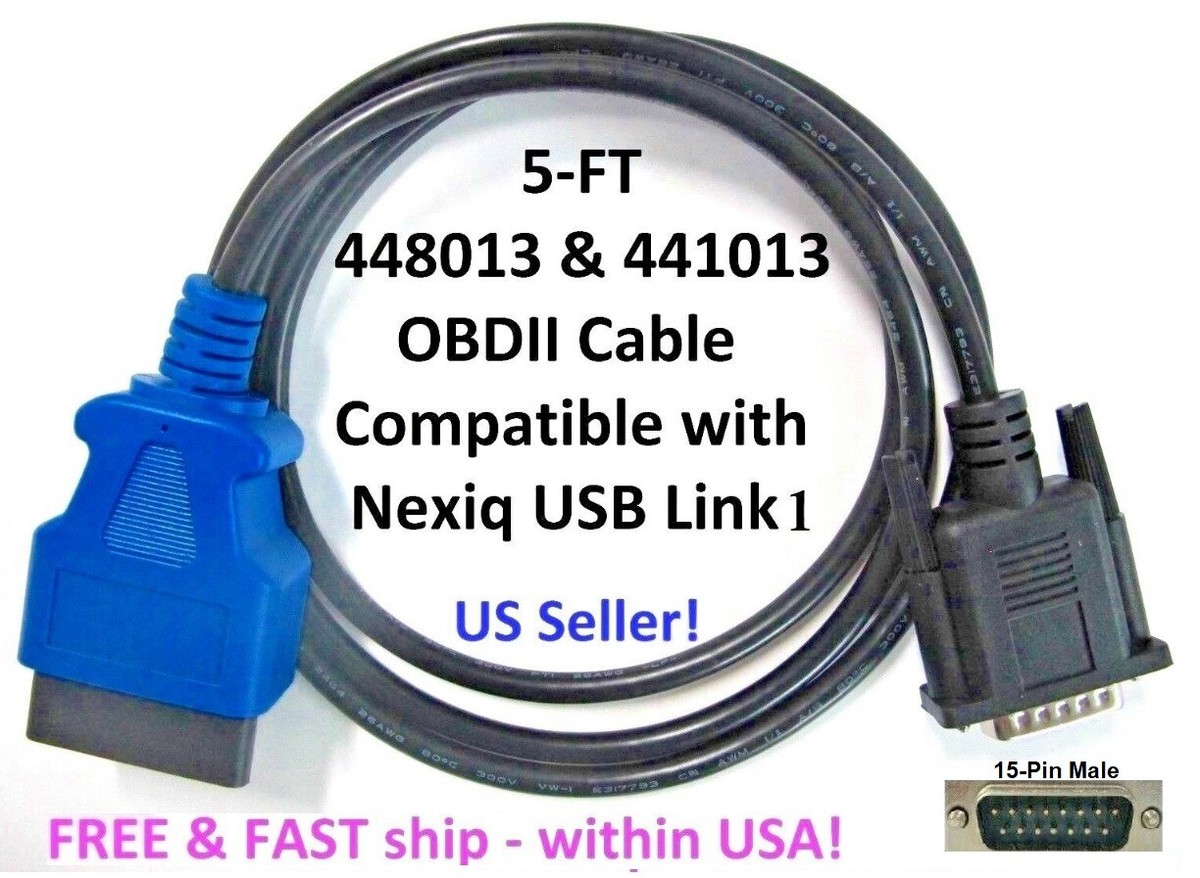 448013 441013 OBDII Adapter Cable for Nexiq 1 USB Link Rev1 Isuzu