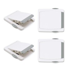 4 PK. CHILD PROOF WINDOW SLIDING DOOR LOCK-GREY