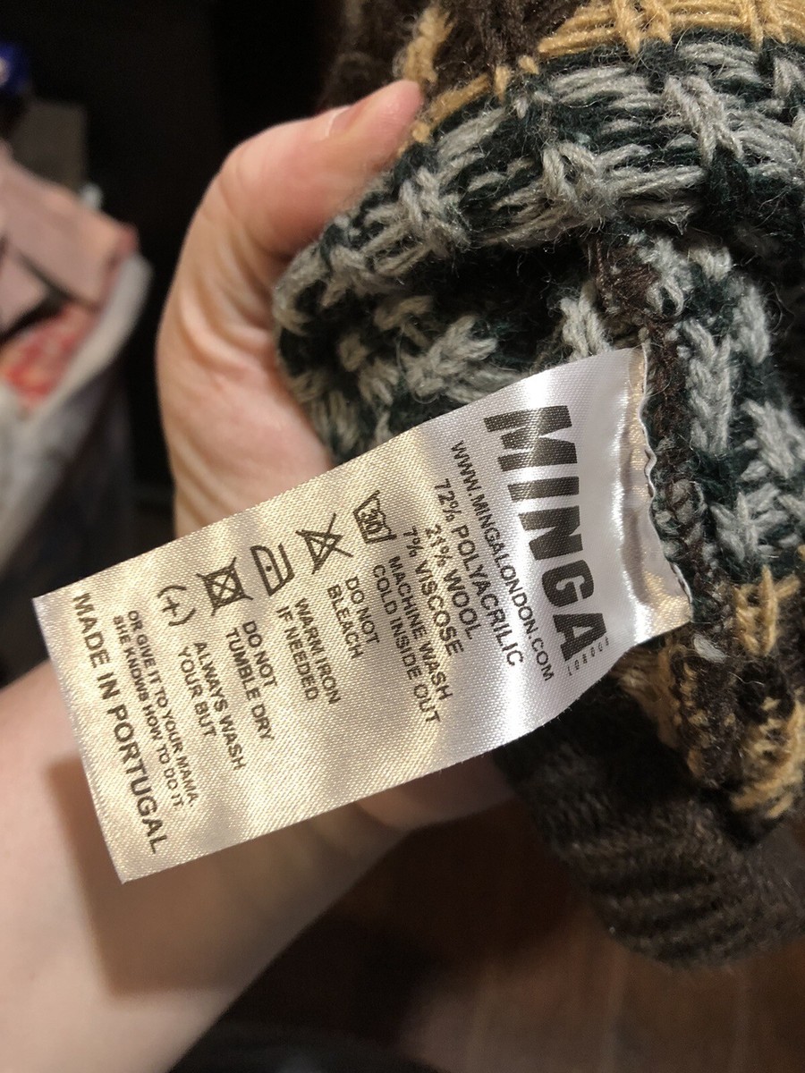 Minga London Granny Wool Knit Womens Sweater Size Medium