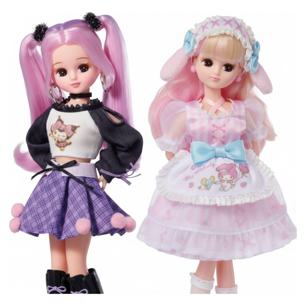 Takara tomy Licca chan Sanrio collaboration My Melody Kuromi Doll