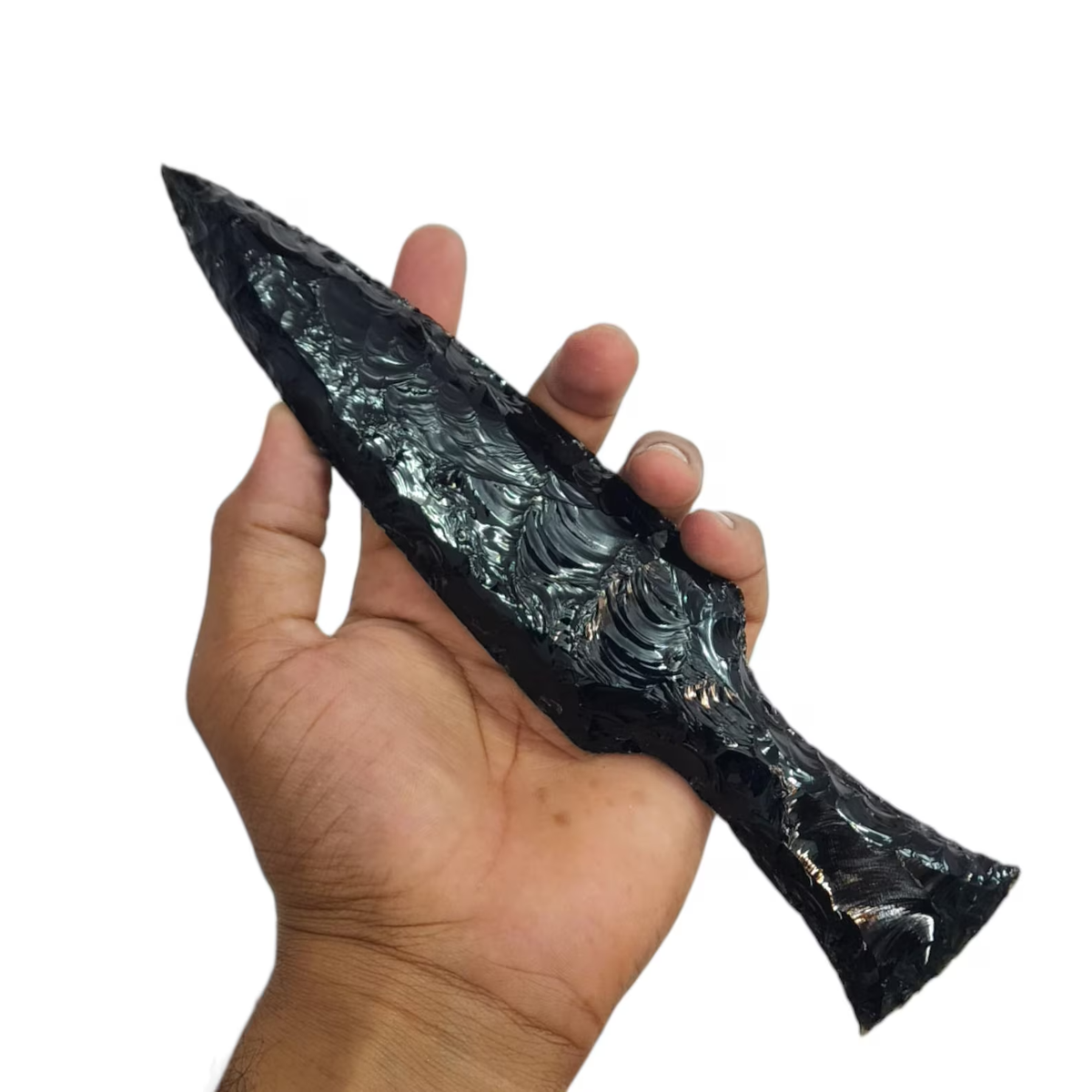 Black Obsidian Dagger Spear 4-14 Inch Handcrafted Display Piece | eBay