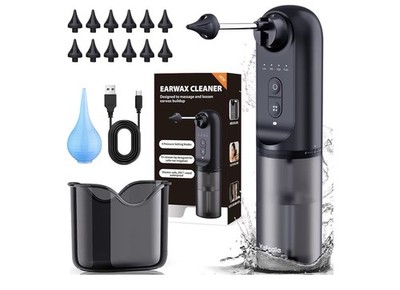 Rechargeable Electric Ear Wax Removal Kit Safe Ear Cleaning System Ear Cleaner