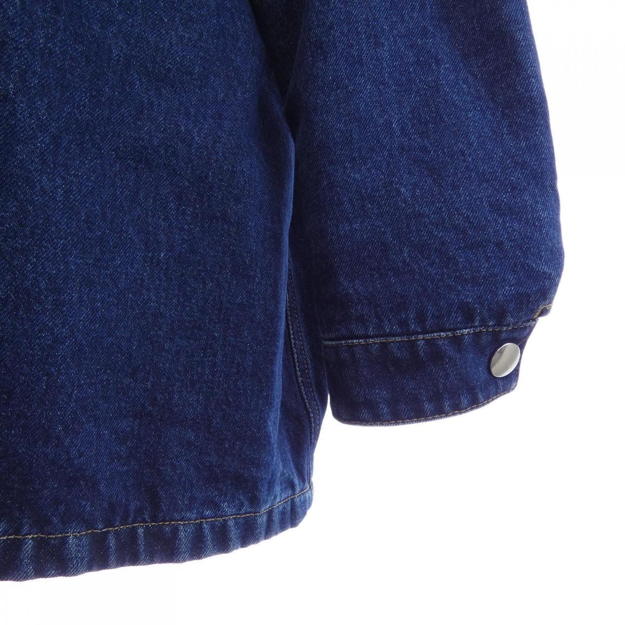 Authentic PRADA Triangle Logo Denim Jacket GEC071 S212 13HO #230-000-628-3796 image 6