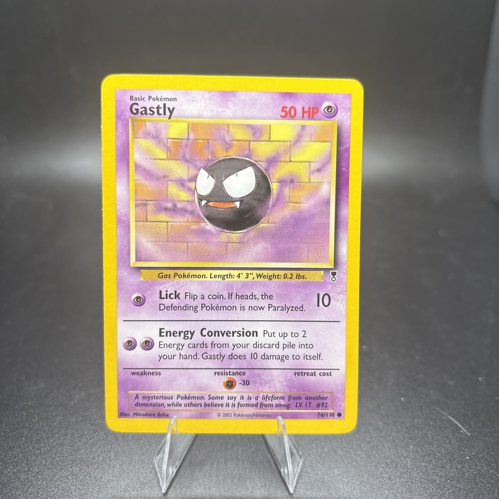 Gastly 76/110 Legendary Collection English 2002 – Pokemon TCG Card NM -c