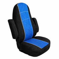 Seat Cover For Volvo Vnl Oem Seat 20042018 Black Blue Corduroy