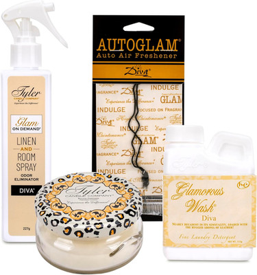 - Diva Glamorous Gift Suite VI - (On Demand Room Spary, Glamorous Wash, Jar Cand