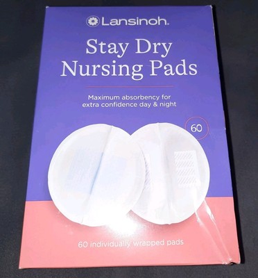 SEALED Lansinoh Breastfeeding Nursing Pads Stay Dry Disposable 60ct