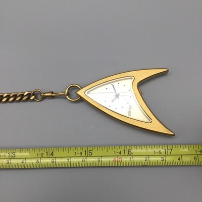 STAR TREK  スター・トレック　懐中時計　30years Vtg Star Trek 30th Anniversary Fossil Pocket Watch Gold Tone Chain