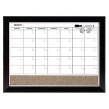 Whiteboard Calendar  Corkboard, Magnetic, White Board  Cork Bulletin Board ...