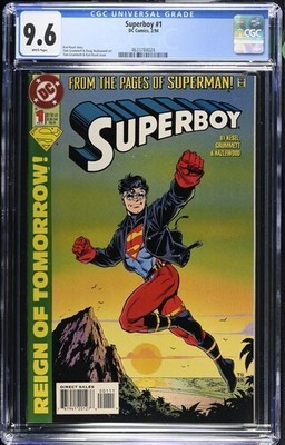 Superboy #1 (DC Comics February 1994), CGC 9.6 Near Mint PLUS