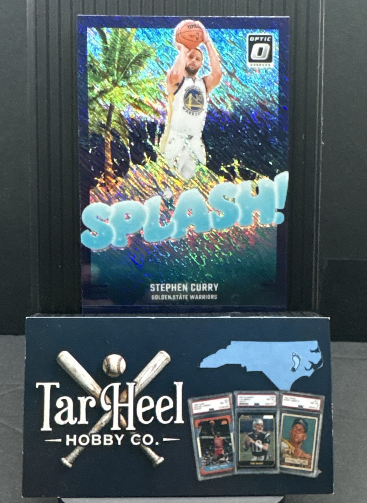 2024-25 Panini Donruss Optic - Splash! Stephen Curry #2 Purple Shimmer Prizm