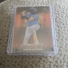 Leaf 2023 Trinity Steel Insert Junior Caminero Tampa Bay Rays #S-41 Serial 7/15