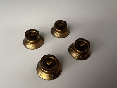4 x Drehzahlregler-Regler - Lautstärke Ton Gitarre für Gibson & Epiphone - Gold