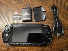 Sony PSP 1000 1001 US Handheld Black Console 64GB Memory Card Works Great!!