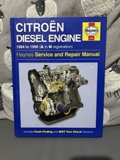 Citroen Diesel Engine 1984-1996 Haynes Workshop Manual Clean Copy