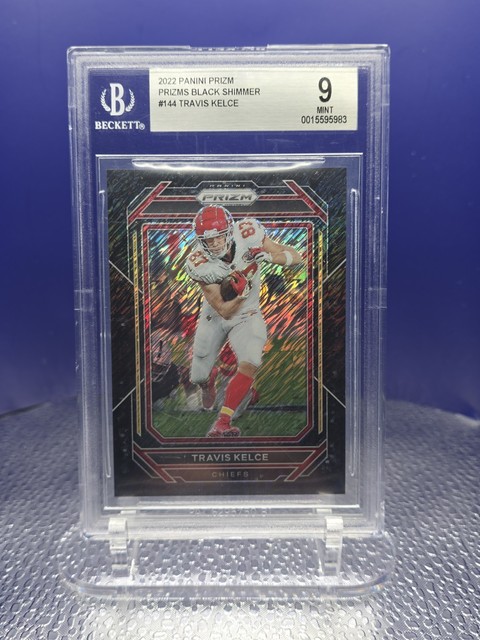 2022 Panini Prizm Black Shimmer Travis Kelce 1/1 #144 BGS 9 MINT