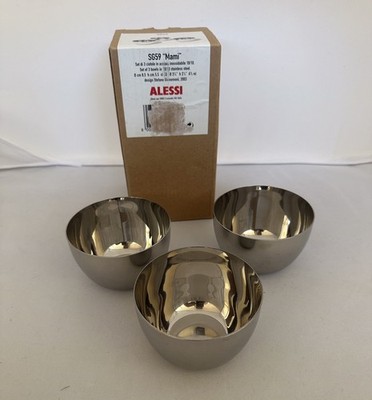 Mami Fondue Bowls set of 3 by Stefano Giovannoni for Alessi SG59