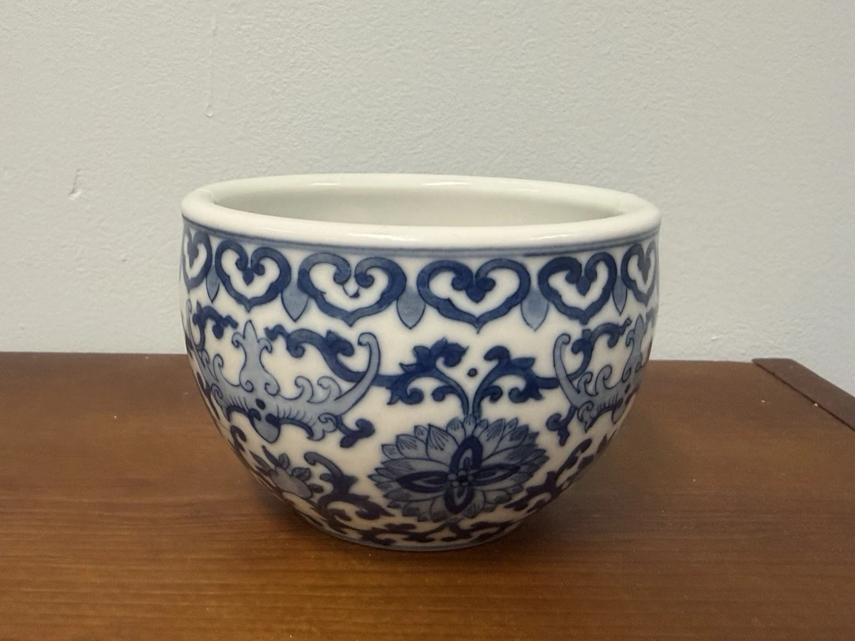 蓝色中国古董花瓶| eBay