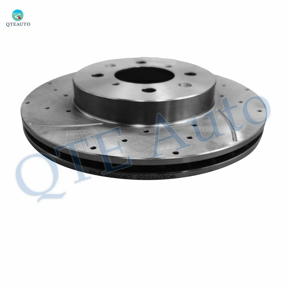 Juego de 4 rotores de freno perforados delanteros 262 mm-traseros 239 mm para Acura Integra 1992-2001 Foto 4 de 4