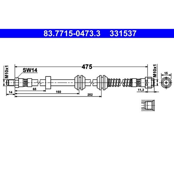 ATE 83.7715-0473.3 Bremsschlauch-image