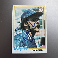 DOUG BIRD 1978 TOPPS AUTOGRAPHED SIGNED AUTO BASEBALL CARD