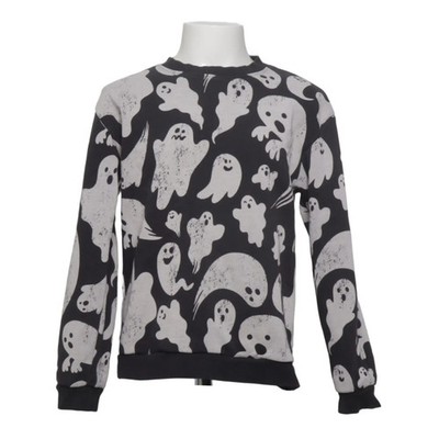 H&M, Sweatshirt, Größe: 122/128, Schwarz/Weiß, Baumwolle/Polyester #mZM