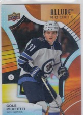 2021/22 ALLURE..COLE PERFETTI..SUNRISE..ROOKIE..# 147..JETS..FREE COMBINED SHIP