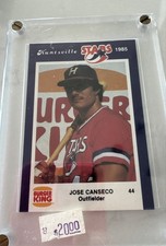 1985 Burger King Huntsville Stars - Jose Canseco (RC)