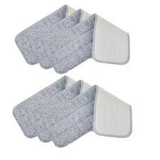 True & Tidy Replacement Mop Pads for Spray-250 Mop - 6pc
