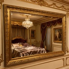 Antique Gold Mirror ornate decorative intricate wall Mirror - BAROQUE