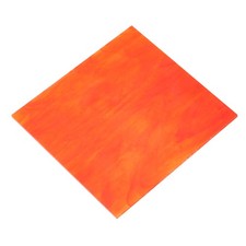 Stained Glass Sheet Mosaic Tile 3.9 Inch x 3.9 Inch, Watermelon Red