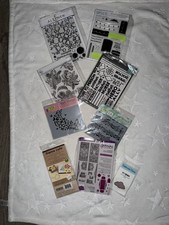 Lot Of 9 stamps And Stencils NEW Alenew, Hero Arts, Gemini, TCW, Etc