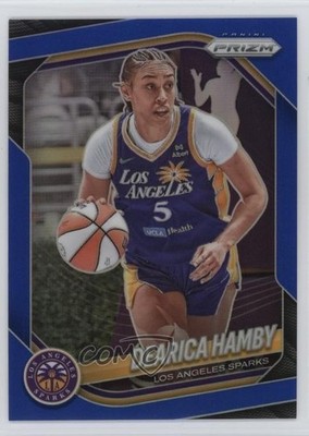 2025 Panini Prizm WNBA Blue Prizm /199 Dearica Hamby #39 12l9