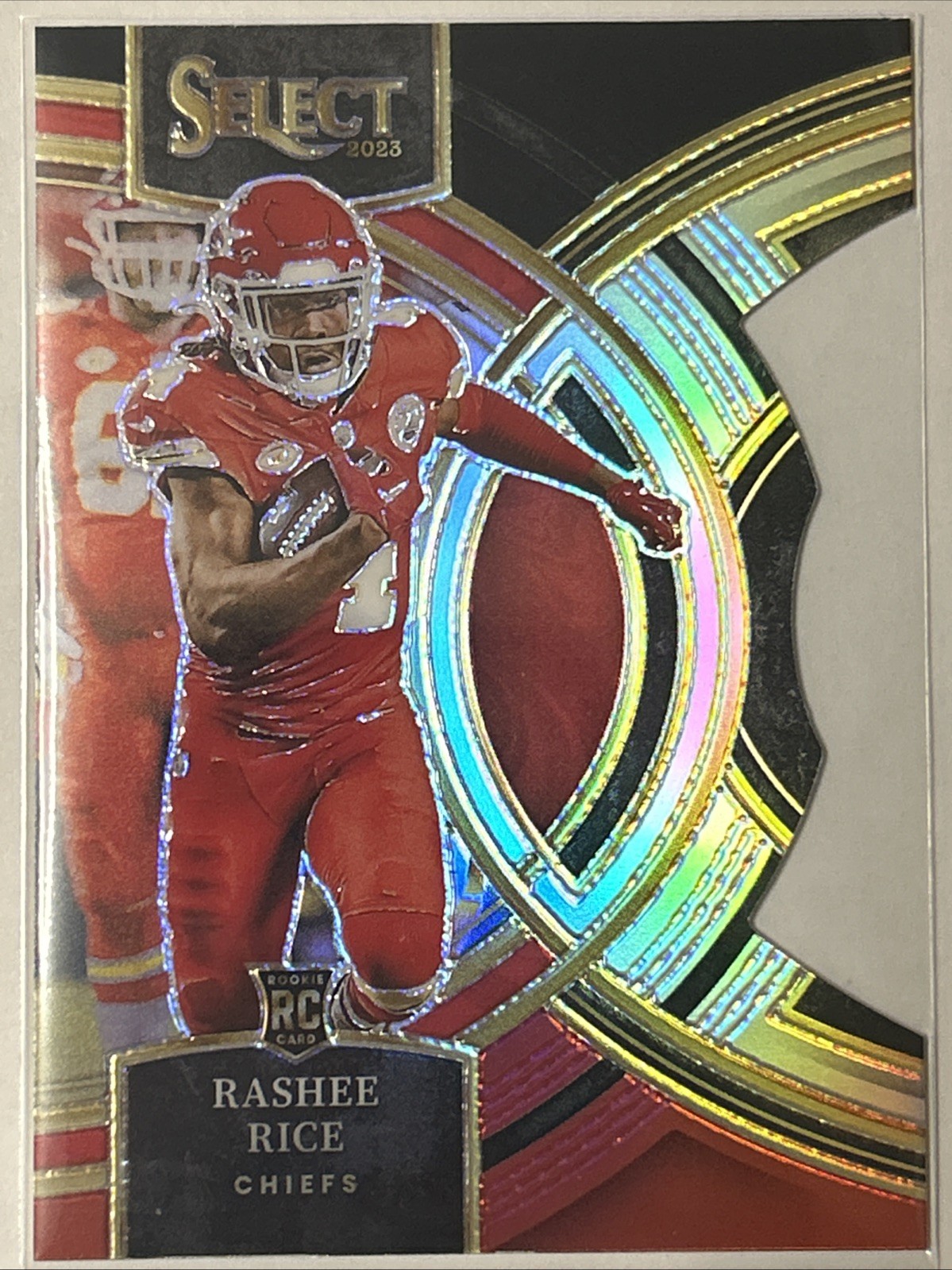 2023 Panini Select Rashee Rice Black & Red Prizm Die-Cut RC #132