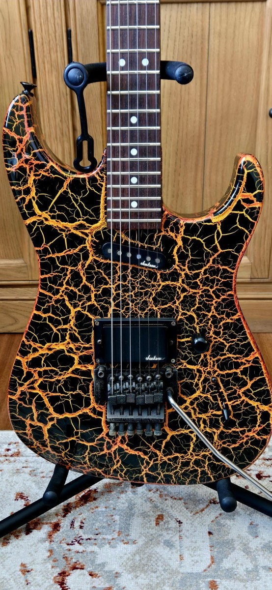 Charvel Jackson 3DR Dinky DK Predator Lava Fire Crackle Made in