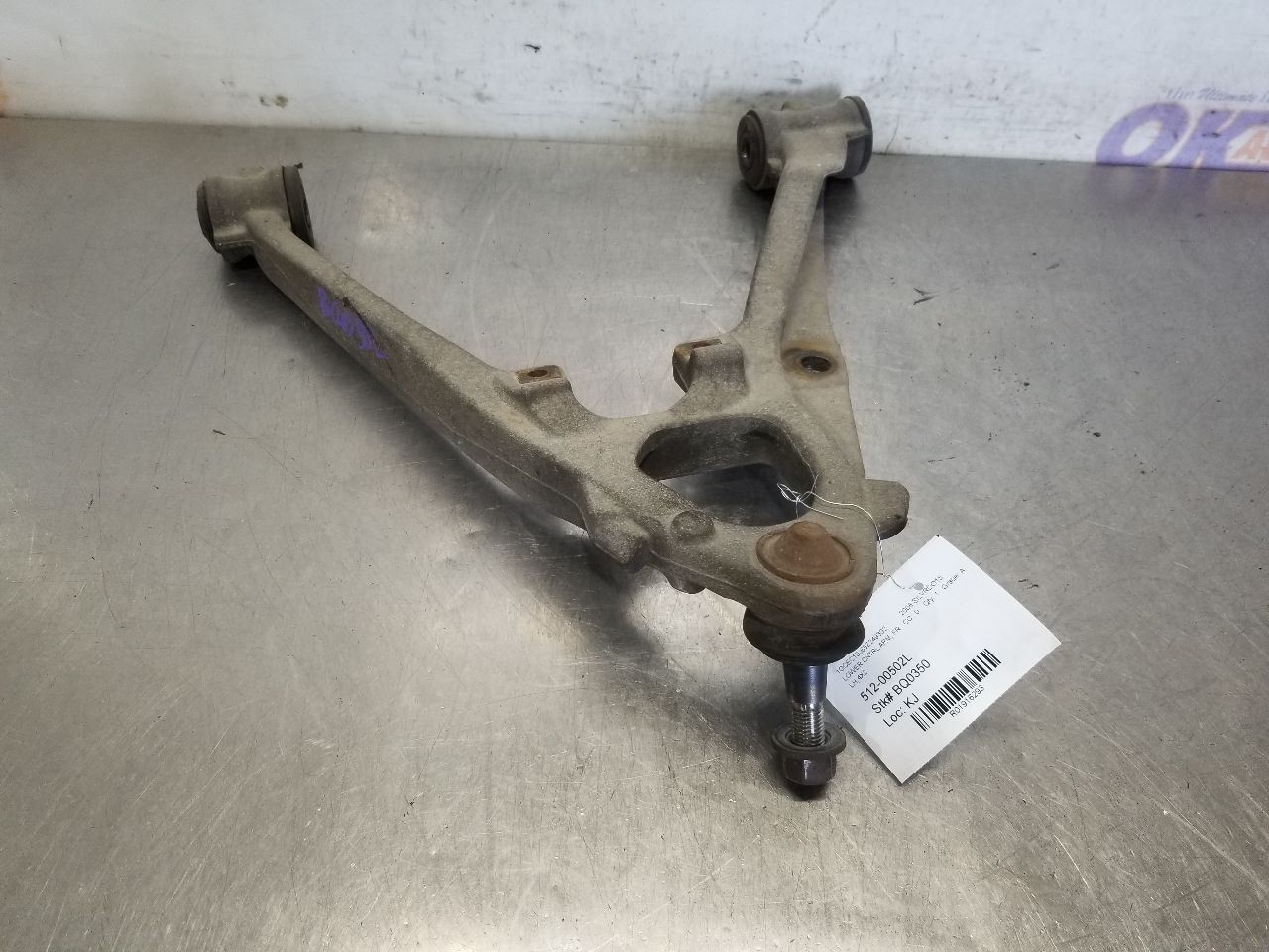 08 CHEVROLET SILVERADO 1500 LT 4X2 5.3L LOWER CONTROL ARM DRIVER FRONT LEFT OEM