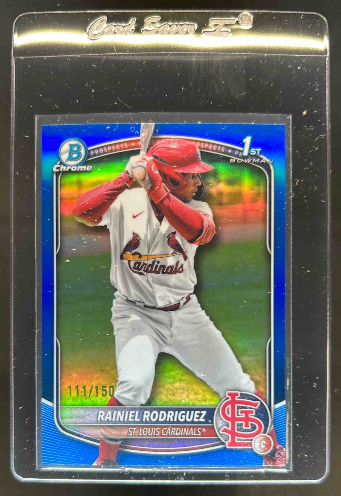 2025 Bowman Chrome Rainiel Rodriguez Blue Refractor 1st #111/150