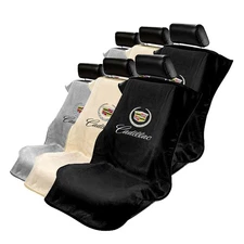 Seat Armour Set of 2 Cloth Seat Cover Towels fit for Cadillac - Cadillac Logo