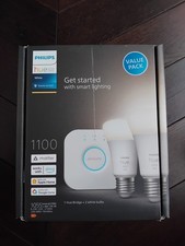 Image of Philips Hue E27 1100 White Ambience Starter Kit: 2 Bulbs + Bridge (sealed box)