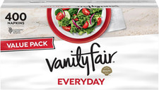 Vanity Fair Everyday Paper Napkins, 400 Count, Disposable Napkins Made Soft and