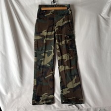Kids Woodland Camo Tactical BDU Pants Cargo Camouflage Trouser Unisex Size 16
