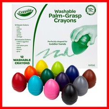 Large Egg Crayons 12ct, Classroom Must Haves, Teacher School Supplies for Tod...