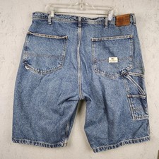 Ralph Lauren Polo Jeans Co Shorts Mens 38 Blue Carpenter Utility Baggy Wide Leg